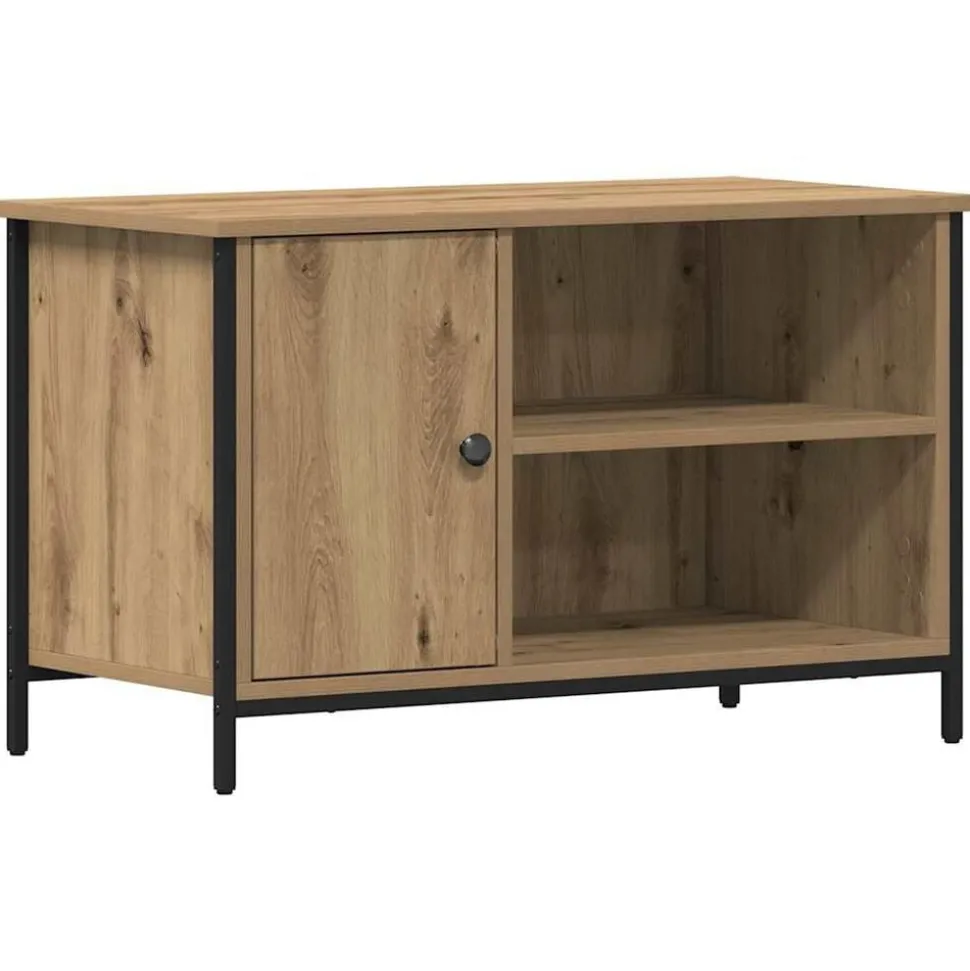 vidaXL TV-kast artisanaal eikenkleurig 80 x 40 x 50 cm Bewerkt hout