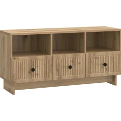 vidaXL TV-kast Artisanaal eiken 102 x 34,5 x 50 cm Bewerkt hout