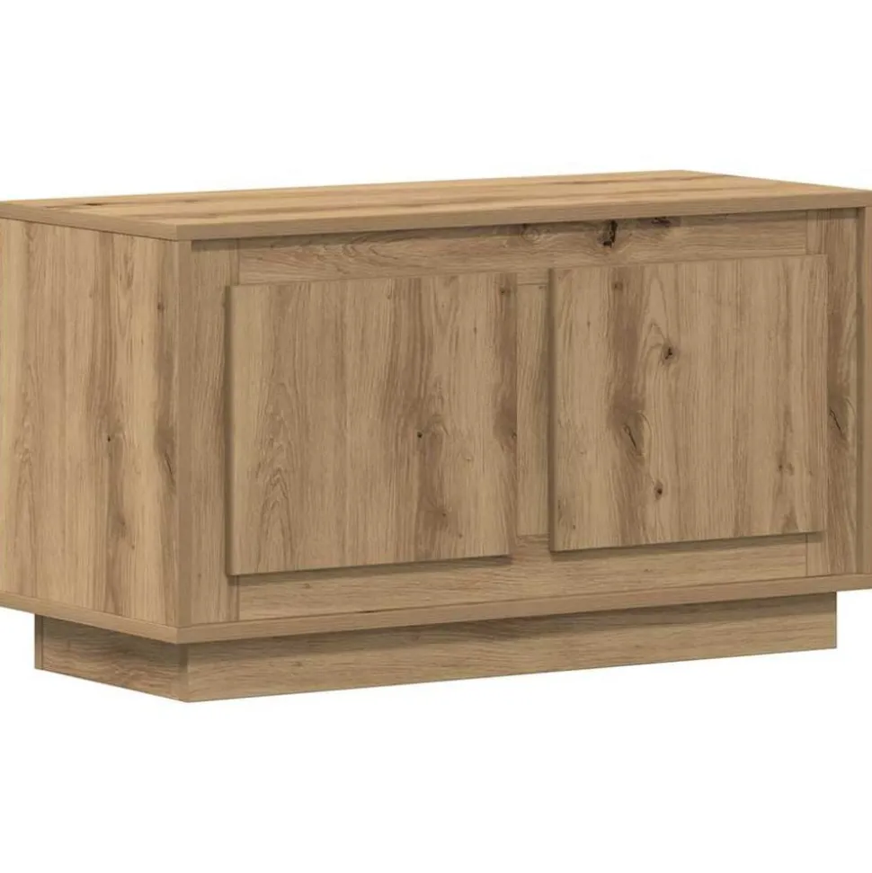vidaXL TV-kast artisanaal eikenkleurig 80 x 35 x 45 cm Bewerkt hout