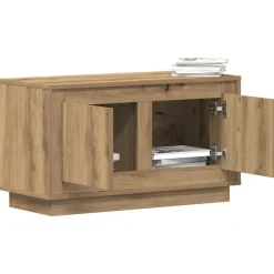 vidaXL TV-kast artisanaal eikenkleurig 80 x 35 x 45 cm Bewerkt hout