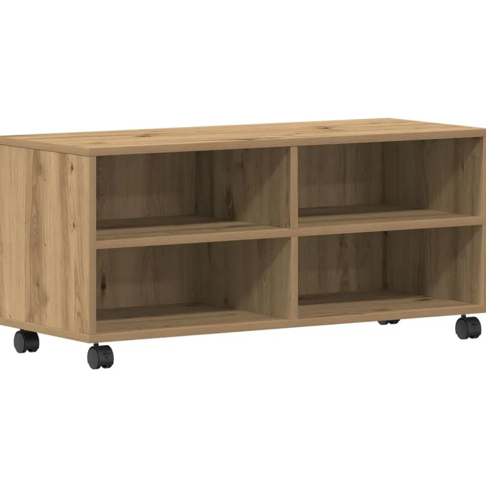 vidaXL TV-kast Bruin 90 x 35 x 40,5 cm Bewerkt hout