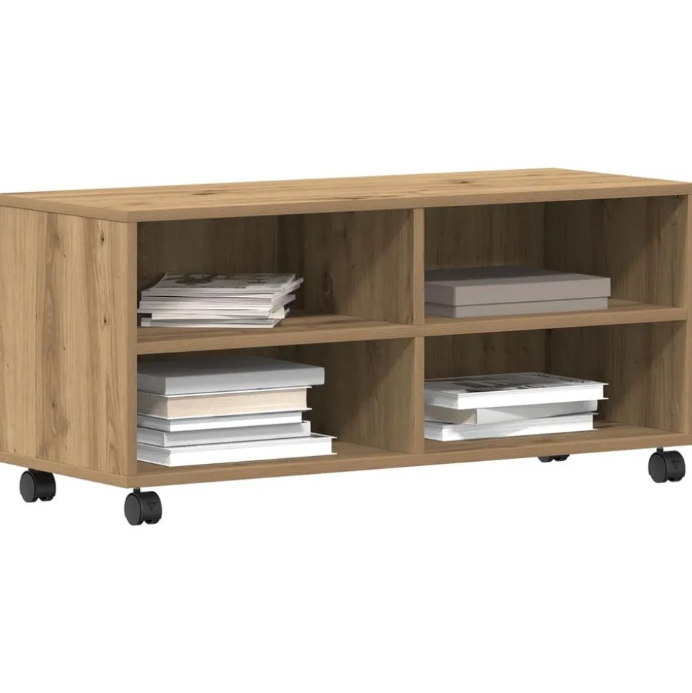 vidaXL TV-kast Bruin 90 x 35 x 40,5 cm Bewerkt hout