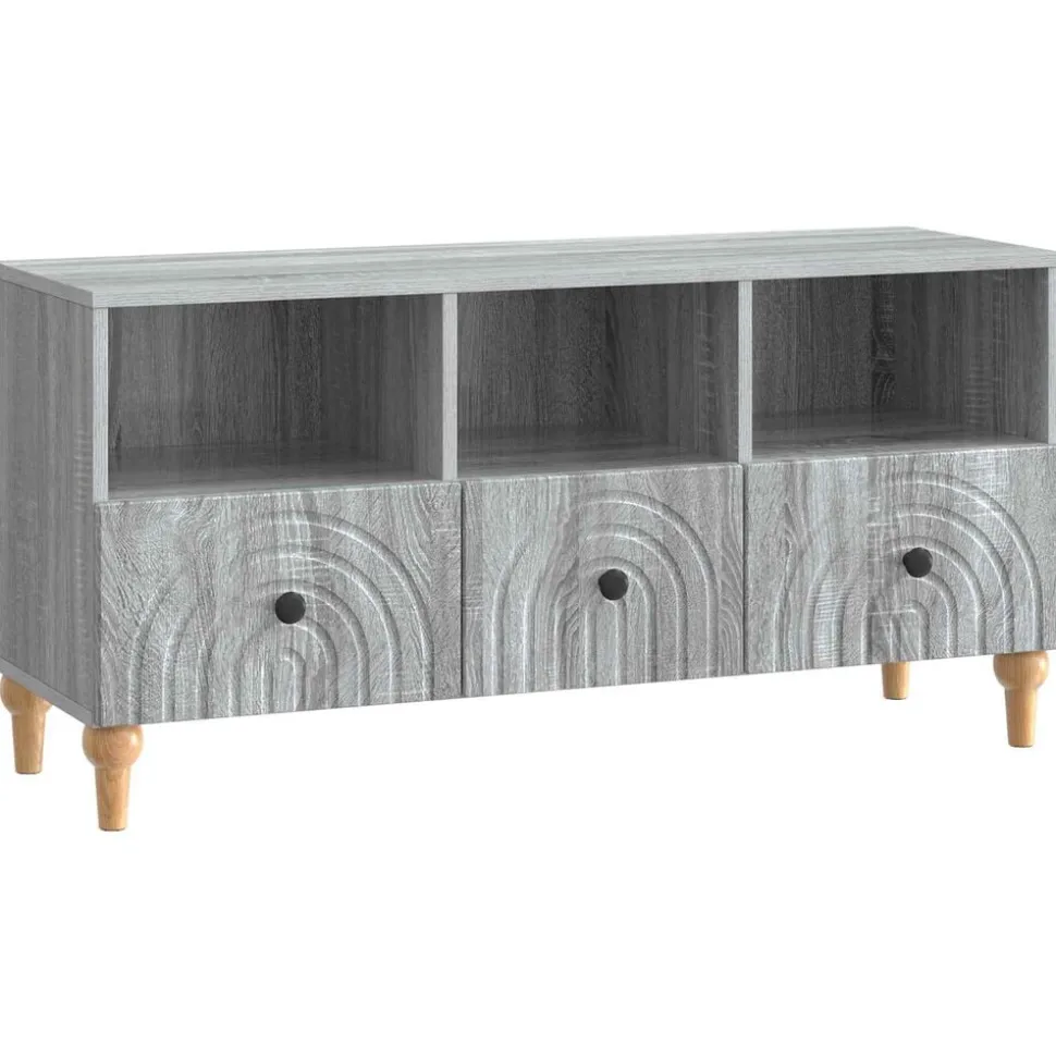 vidaXL TV-kast Grijze Sonoma 102 x 34,5 x 50 cm Geconstrueerd hout
