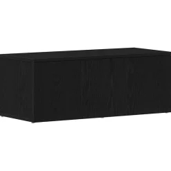 vidaXL TV-kast met lade Zwart Eiken 80x34x30 cm Bewerkt hout