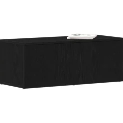 vidaXL TV-kast met lade Zwart Eiken 80x34x30 cm Bewerkt hout