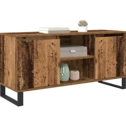 vidaXL TV-kast Oud Hout 104 x 35 x 50 cm Bewerkt hout