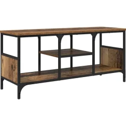vidaXL TV-kast Oud Hout 100 x 35 x 45 cm Gemonteerd hout en ijzer