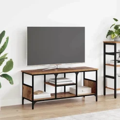 vidaXL TV-kast Oud Hout 100 x 35 x 45 cm Gemonteerd hout en ijzer