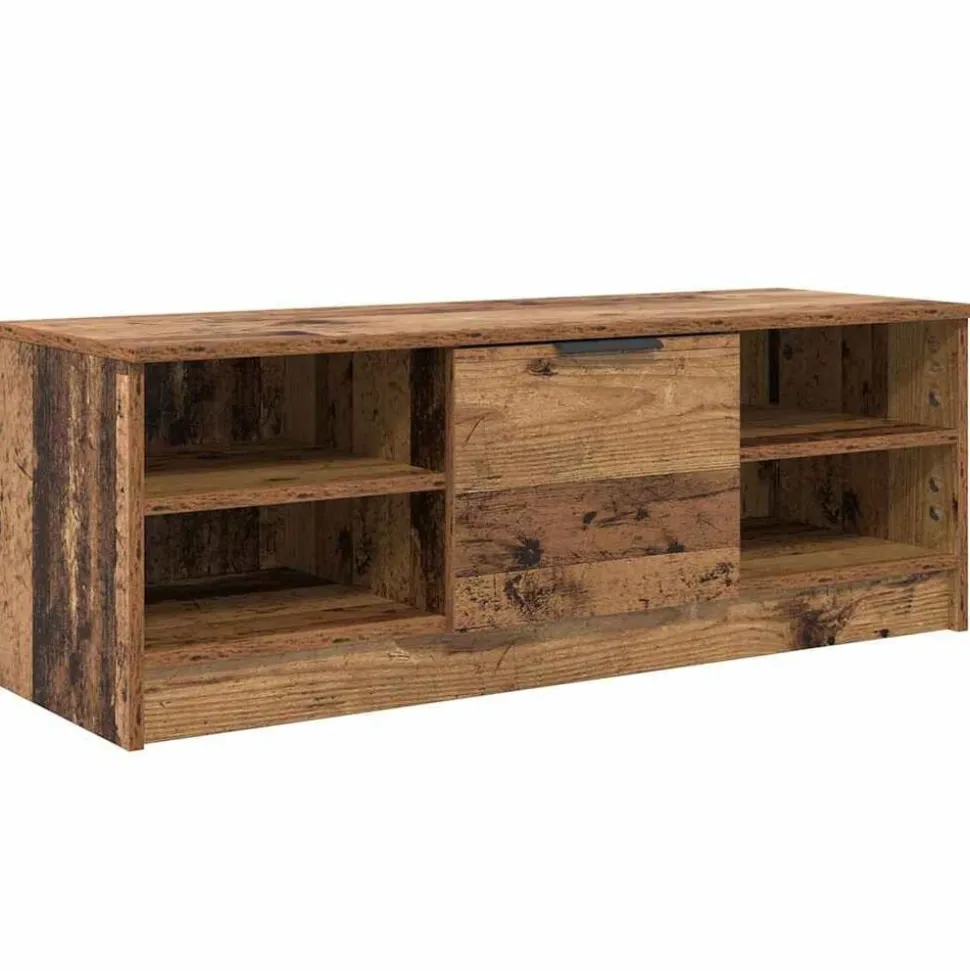 vidaXL TV-kast Oud Hout 102 x 35 x 36,5 cm Bewerkt hout