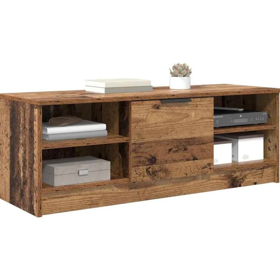 vidaXL TV-kast Oud Hout 102 x 35 x 36,5 cm Bewerkt hout