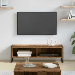 vidaXL TV-kast Oud Hout 100 x 36.5 x 30.5 cm Bewerkt hout