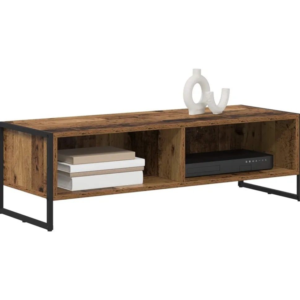 vidaXL TV-kast Oud Hout 100 x 36.5 x 30.5 cm Bewerkt hout
