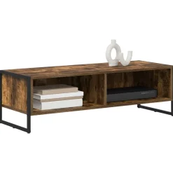 vidaXL TV-kast Rook Eik 100 x 36.5 x 30.5 cm Bewerkt hout