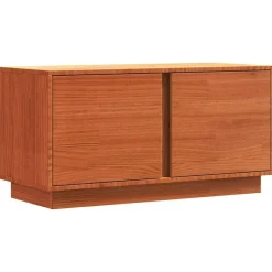 vidaXL TV-kast Wasbruin 80 x 35 x 40,5 cm Massief grenenhout