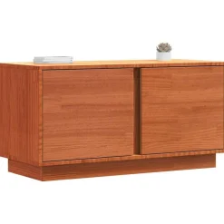 vidaXL TV-kast Wasbruin 80 x 35 x 40,5 cm Massief grenenhout
