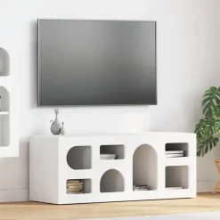 vidaXL TV-kast Wit 100 x 35 x 40 cm Bewerkt hout