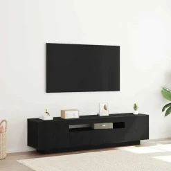vidaXL TV-kast Zwart 160 x 35 x 40 cm Bewerkt hout