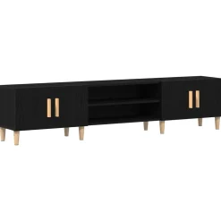 vidaXL TV-kast Zwart Eiken 180 x 31,5 x 40 cm Bewerkt hout