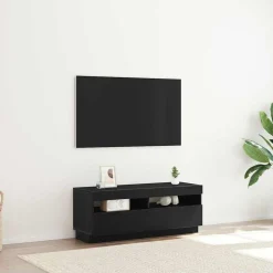 vidaXL TV-kast Zwart Eiken 100 x 35 x 40 cm Bewerkt hout