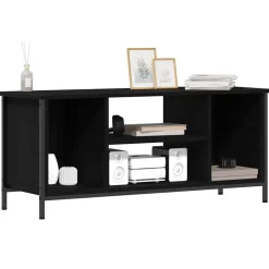 vidaXL TV-kast Zwart Eiken 102 x 35 x 45 cm Bewerkt hout