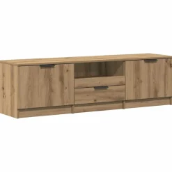 vidaXL Tv-meubel Artisan Eiken 140x35x40 cm Bewerkt Hout