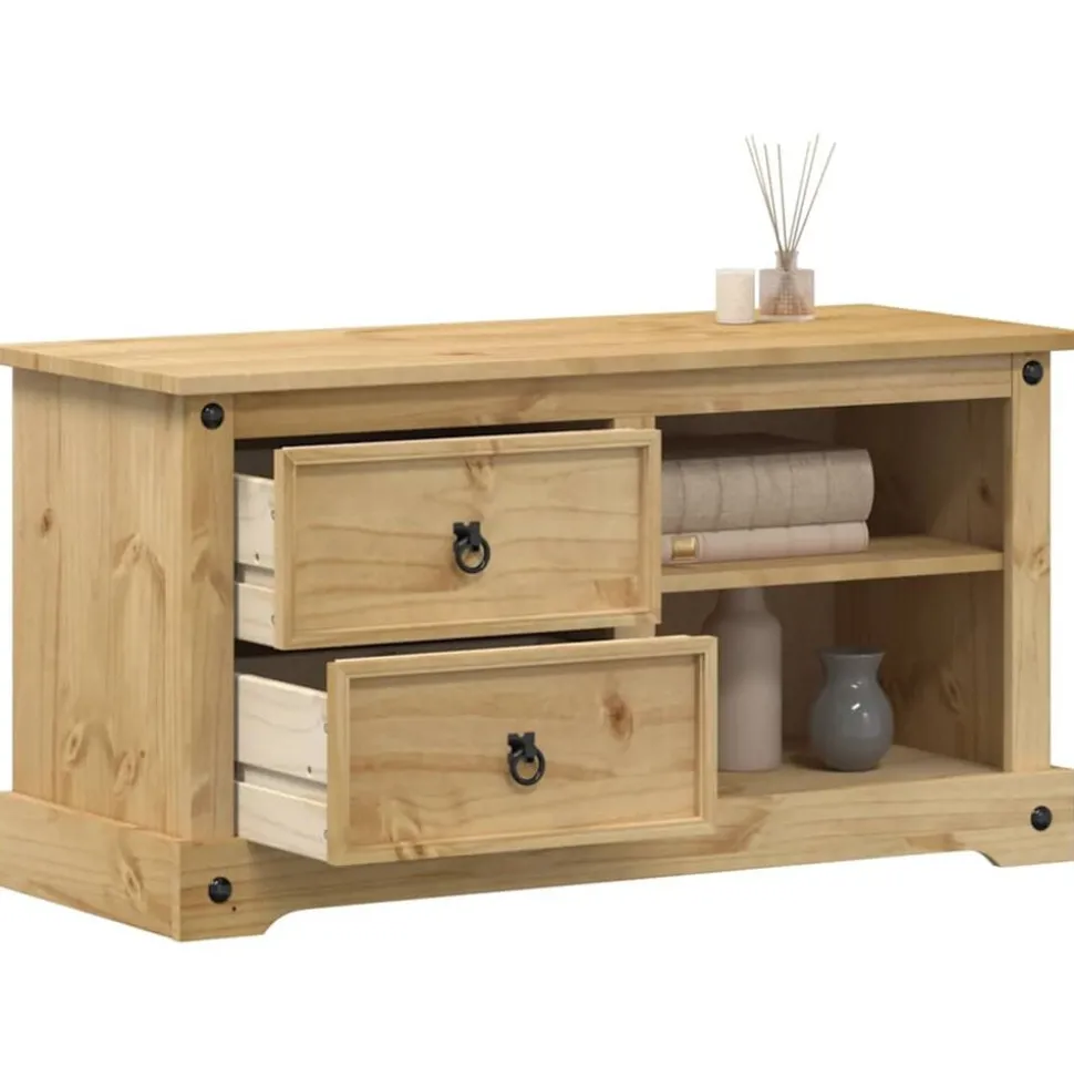vidaXL Tv-meubel Corona 100x40x52 cm massief grenenhout