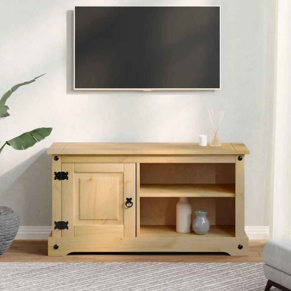 vidaXL Tv-meubel Corona 100x40x52 cm massief grenenhout