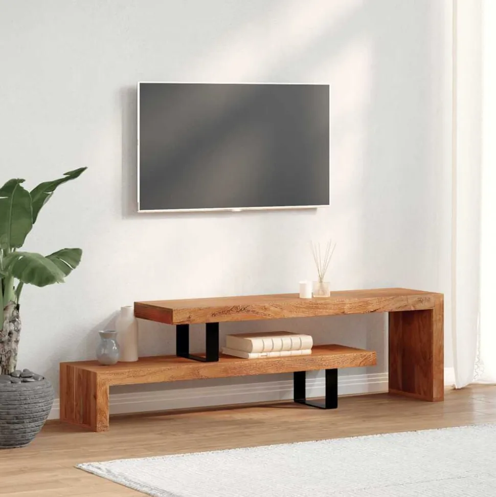 vidaXL Tv-meubel massief acaciahout