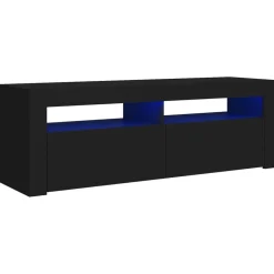vidaXL Tv-meubel met LED-verlichting 120x35x40 cm zwart