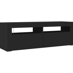 vidaXL Tv-meubel met LED-verlichting 120x35x40 cm zwart