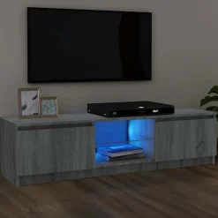 vidaXL Tv-meubel met LED-verlichting 120x30x36 cm grijs sonoma eiken
