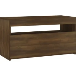 vidaXL Tv-meubel met LED-verlichting 75x35x40 cm bruin eikenkleur