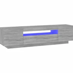 vidaXL Tv-meubel met LED-verlichting 160x35x40 cm grijs sonoma eiken