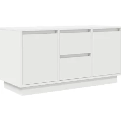 vidaXL Tv-meubel met LED-verlichting 100x41x50 cm wit