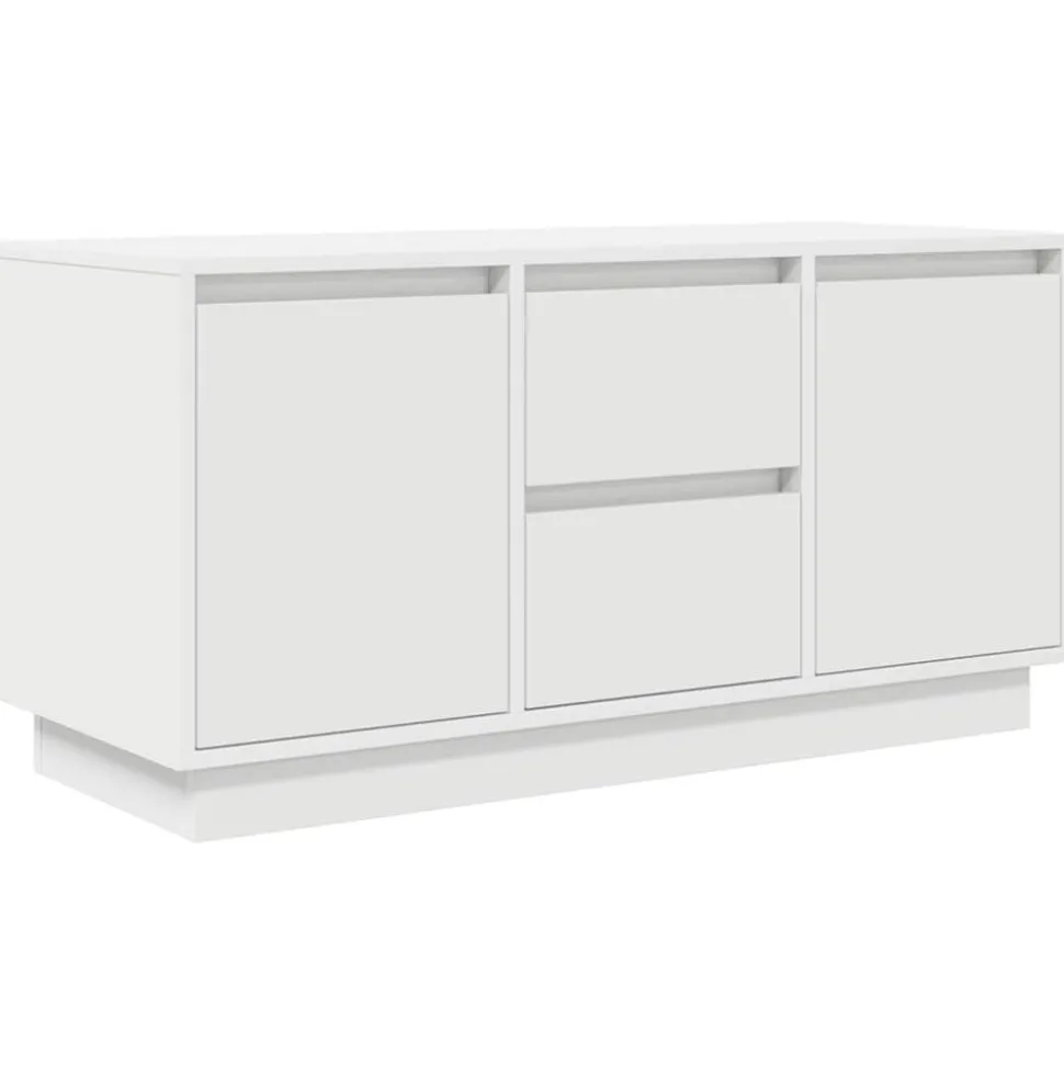 vidaXL Tv-meubel met LED-verlichting 100x41x50 cm wit
