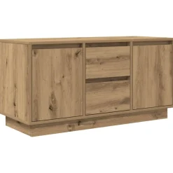 vidaXL Tv-meubel met LED-verlichting 100x41x50 cm artisanaal eiken