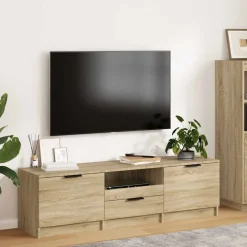 vidaXL Tv-meubel Sonoma eiken 140x35x40 cm bewerkt hout