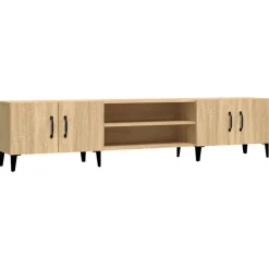 vidaXL Tv-meubel Sonoma eiken 180x31,5x40 cm bewerkt hout