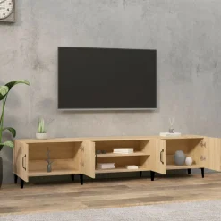 vidaXL Tv-meubel Sonoma eiken 180x31,5x40 cm bewerkt hout