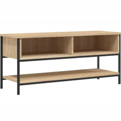 vidaXL Tv-meubel Sonoma eiken 100x35x45 cm bewerkt hout
