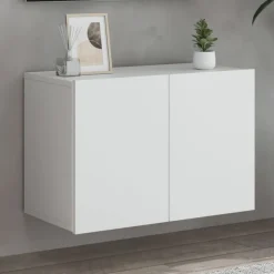 vidaXL Tv-meubel wandgemonteerd 60x30x41 cm wit