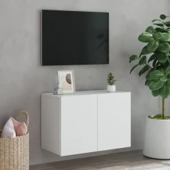 vidaXL Tv-meubel wandgemonteerd 60x30x41 cm wit