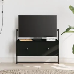 vidaXL Tv-meubel wandgemonteerd 60,5x30x51 cm bewerkt hout zwart