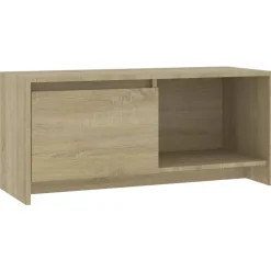vidaXL Tv-meubel 90x35x40 cm bewerkt hout sonoma eikenkleurig
