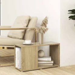 vidaXL Tv-meubel 60x24x32 cm bewerkt hout sonoma eikenkleurig