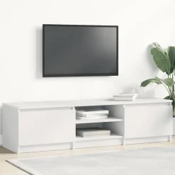 vidaXL Tv-meubel 140x40x35,5 cm bewerkt hout wit