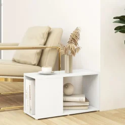 vidaXL Tv-meubel 60x24x32 cm bewerkt hout wit