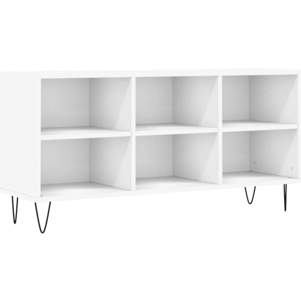 vidaXL Tv-meubel 103,5x30x50 cm bewerkt hout wit