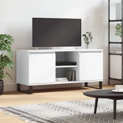 vidaXL Tv-meubel 104x35x50 cm bewerkt hout wit