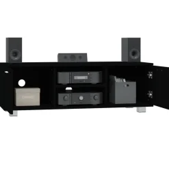 vidaXL Tv-meubel 120x40,5x35 cm bewerkt hout zwart